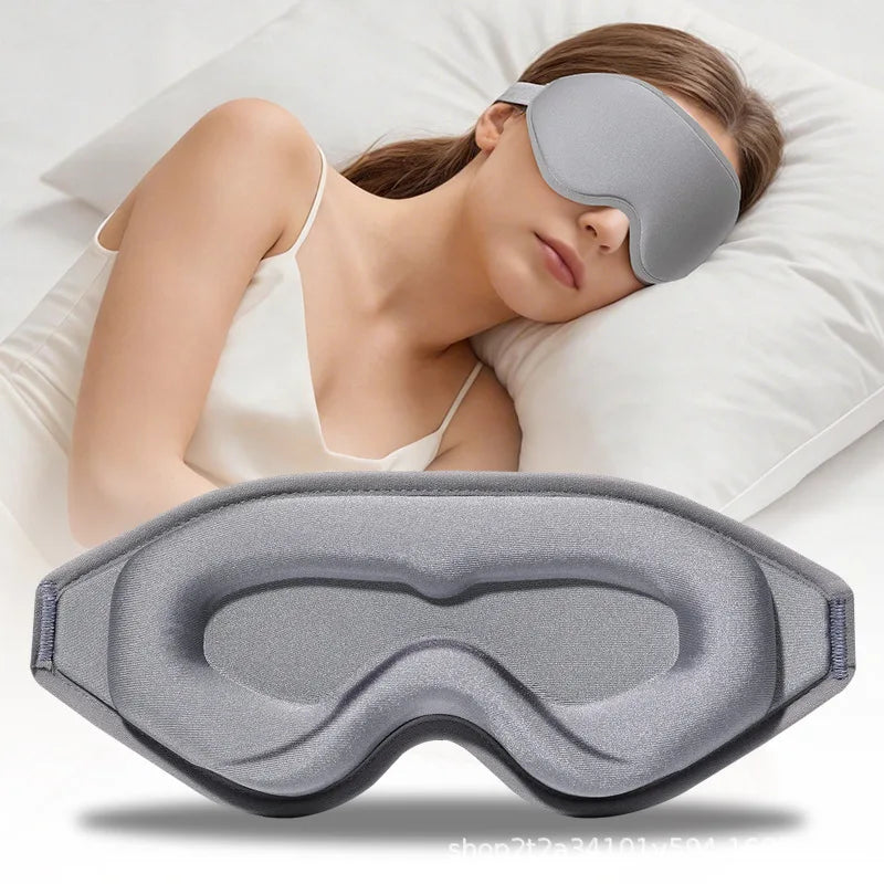 3D Memory Foam Contoured Sleep Mask for Total Light Blockout - 15