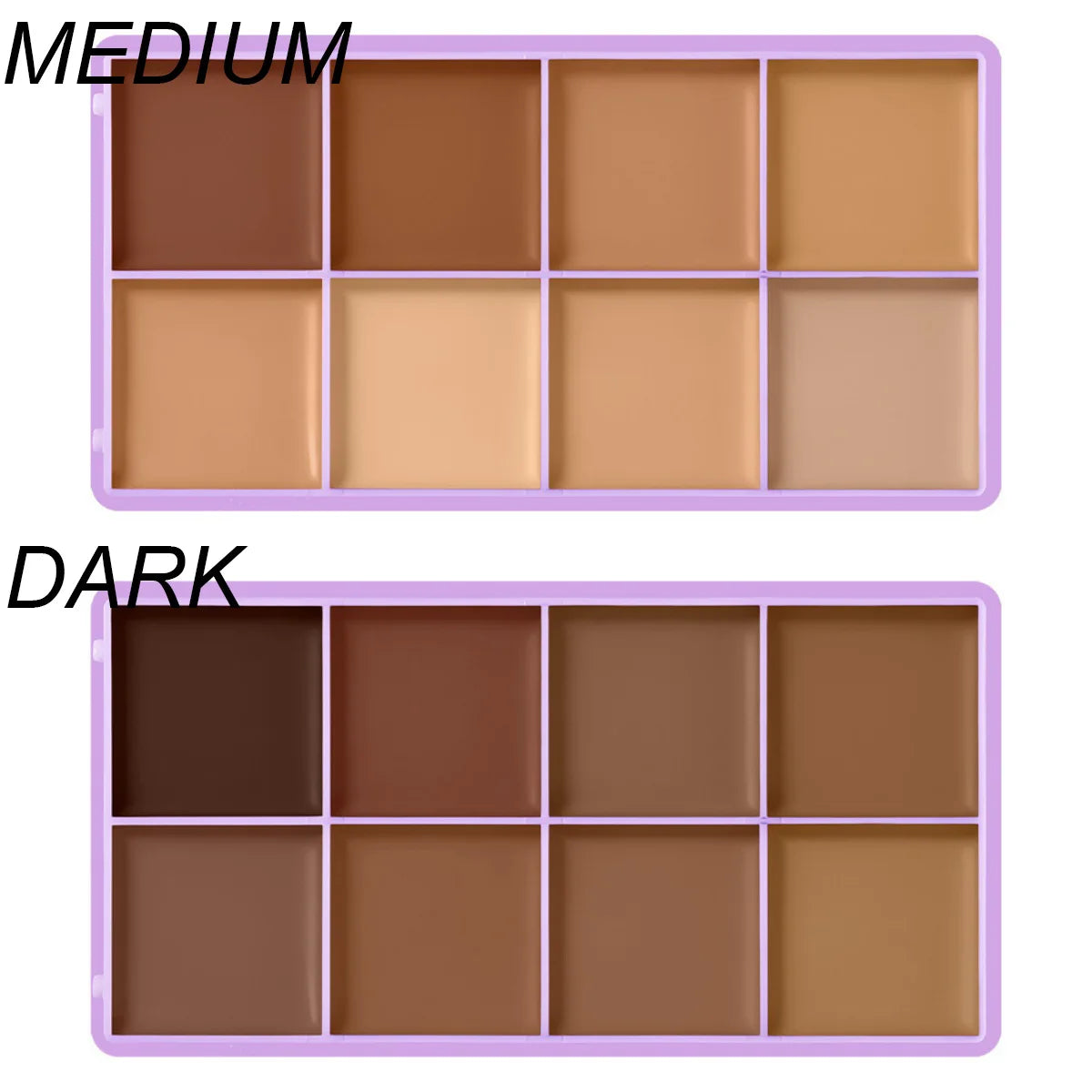 8-Shade Full Coverage Cream Concealer Palette