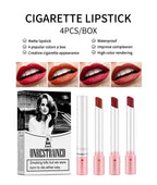4-Piece Velvet Matte Lipstick Set Waterproof Long-Lasting