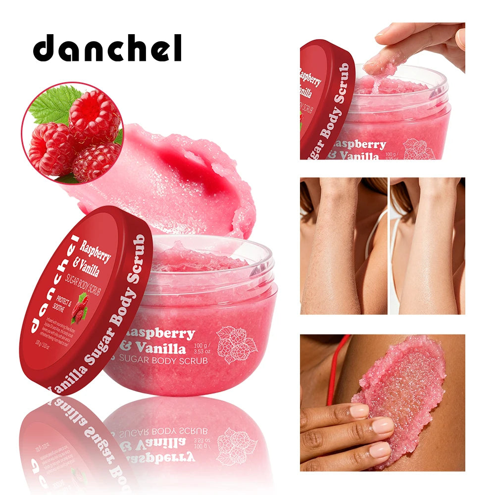 Raspberry and Vanilla Smoothing Sugar Body Scrub