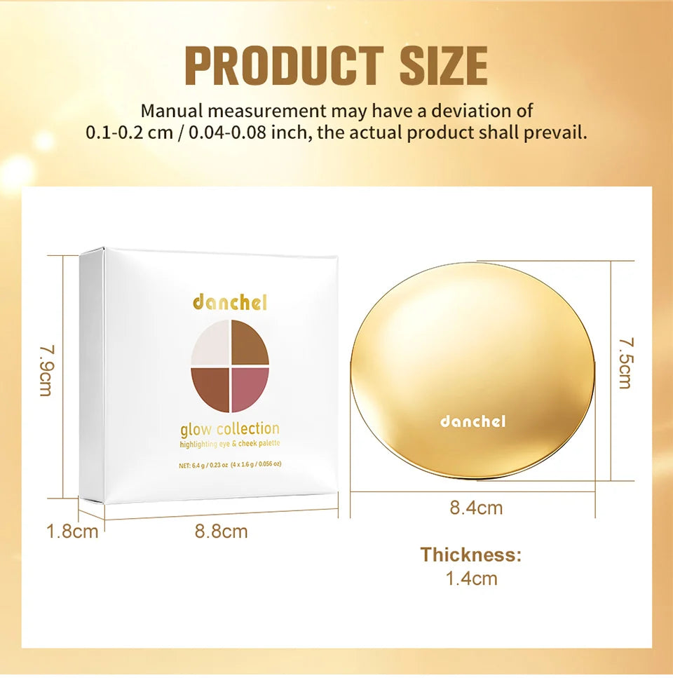 4-in-1 Highlighting and Contouring Face Palette - 15