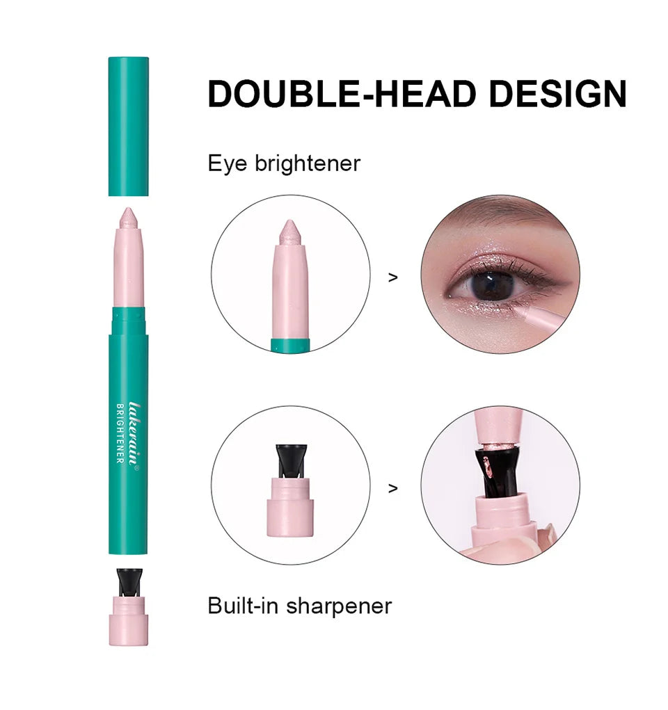 Waterproof Shimmer Pearlescent Eyeliner and Eye Brightener Pencil