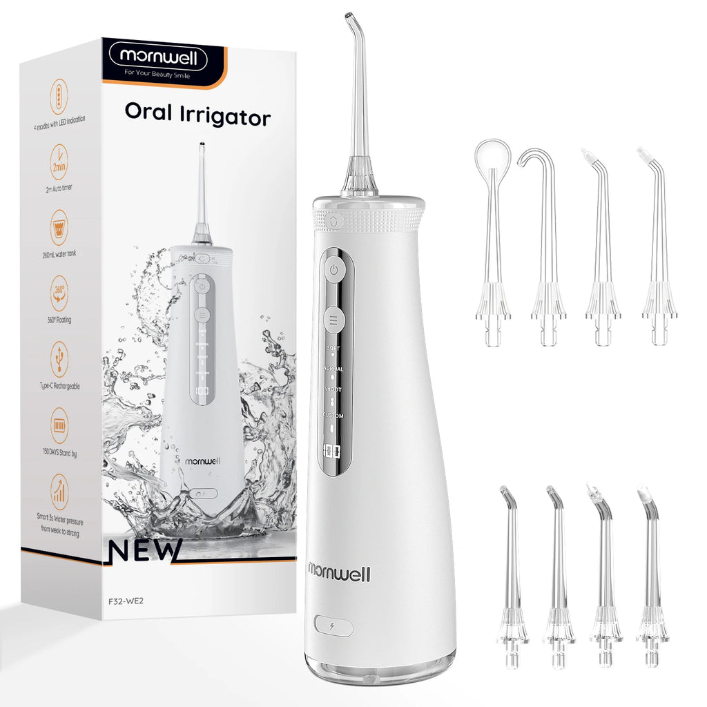 Portable Cordless Water Flosser for Teeth and Braces