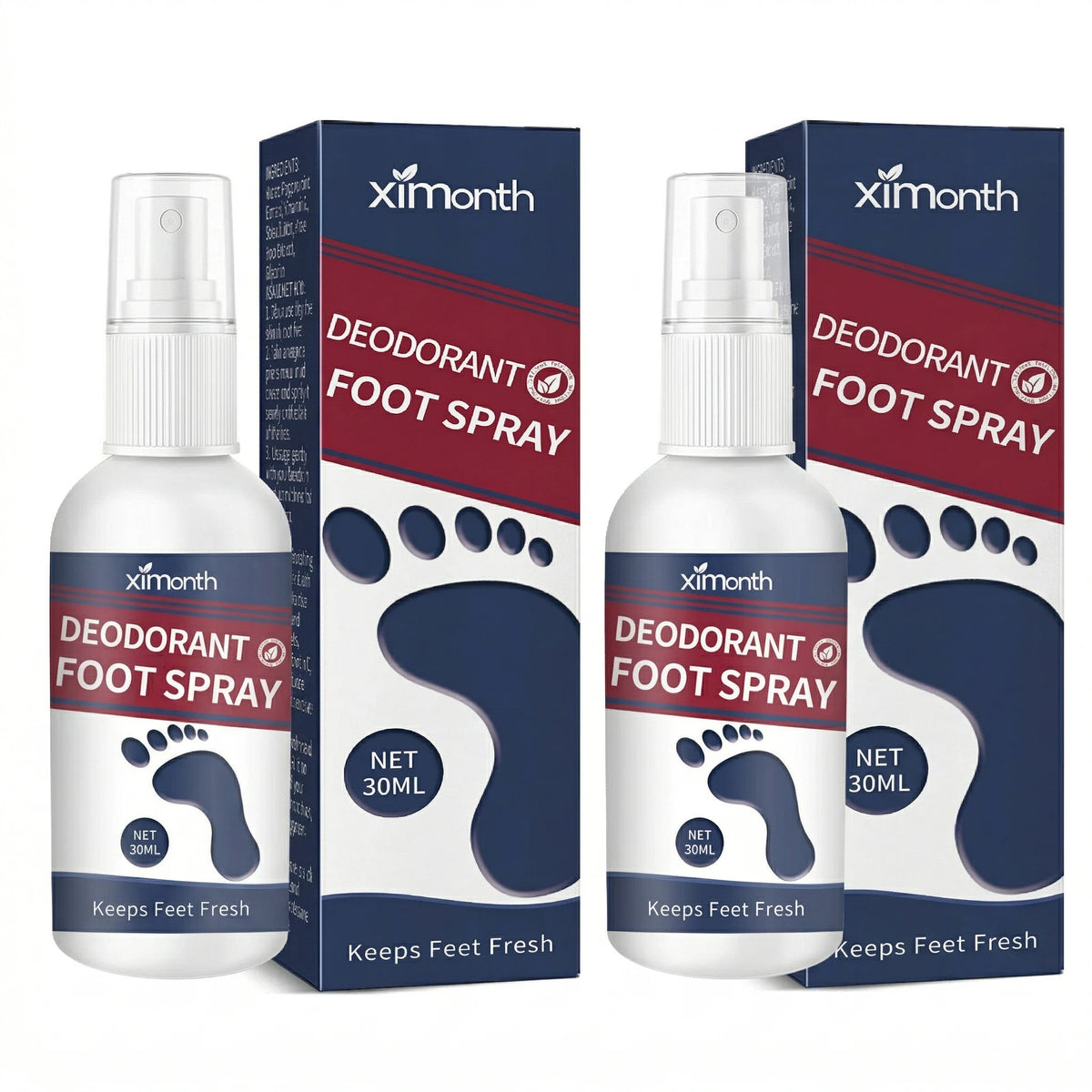 Refreshing Deodorant Foot Spray for Odor Removal and Hydration