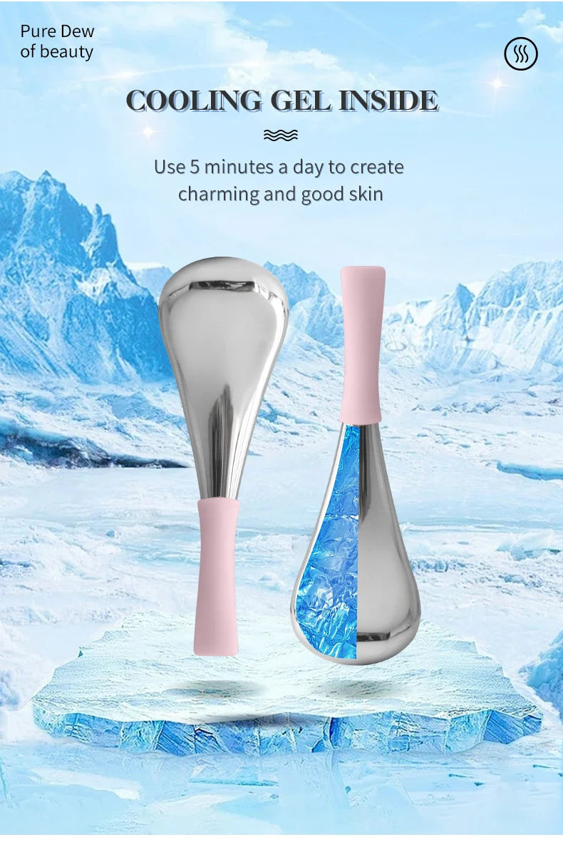 Stainless Steel Facial Cryo Sticks for Puffiness and Skin Cooling