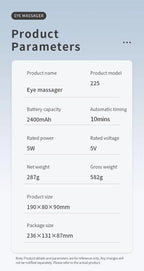Smart Cooling Eye Massager with Vibration for Stress Relief