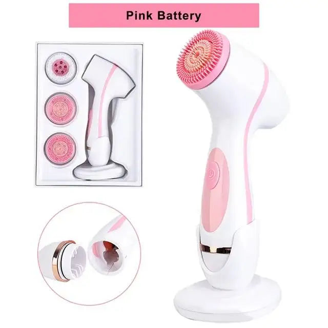 3-in-1 Waterproof Electric Facial Cleansing Brush