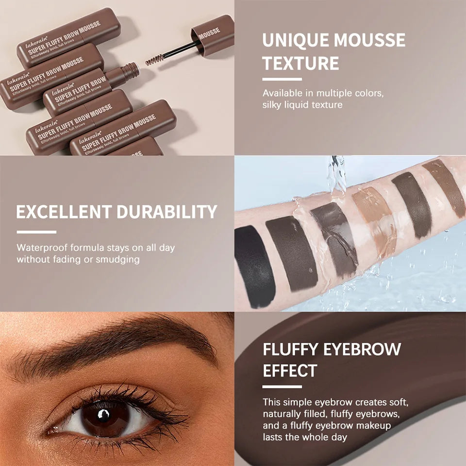 Waterproof Volumizing Eyebrow Mousse for Thick Fluffy Brows - 8