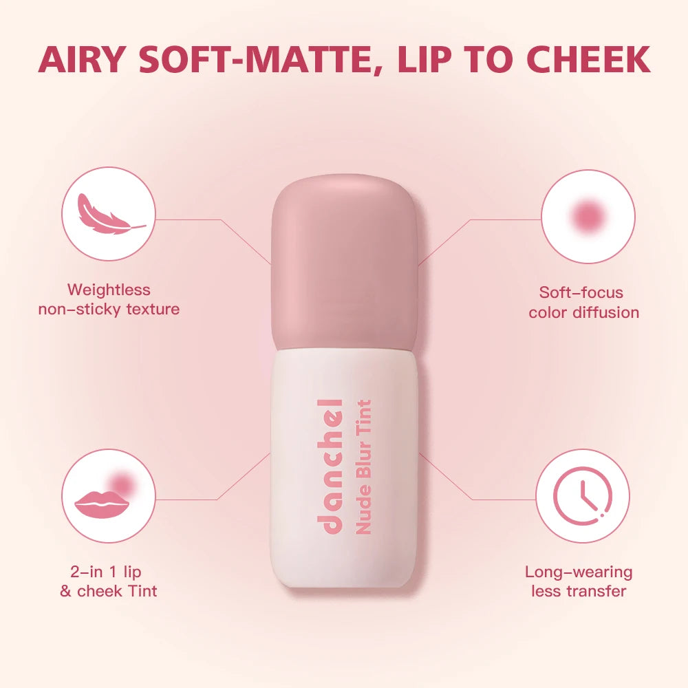 Velvet Matte 2-in-1 Lip and Cheek Tint for Soft Natural Finish