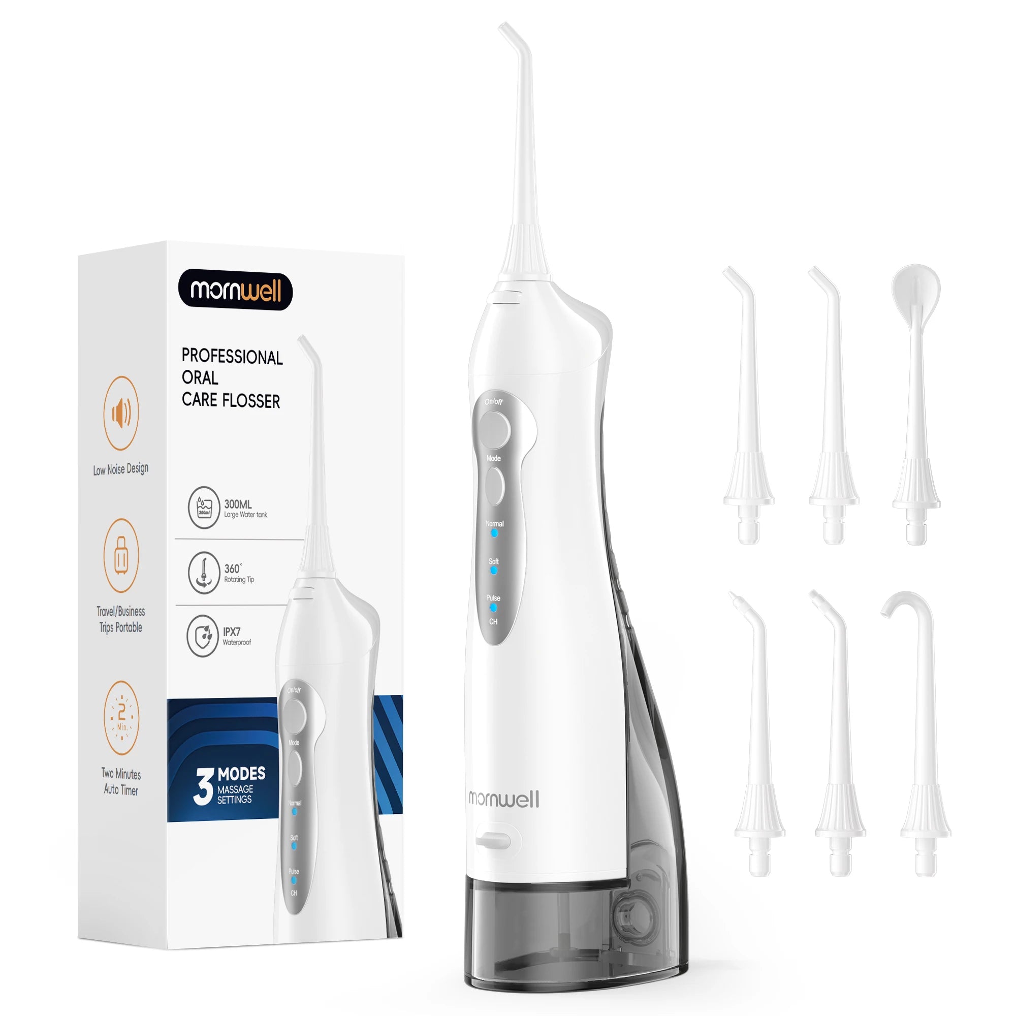 Portable Rechargeable Oral Water Flosser with 3 Cleaning Modes - 15
