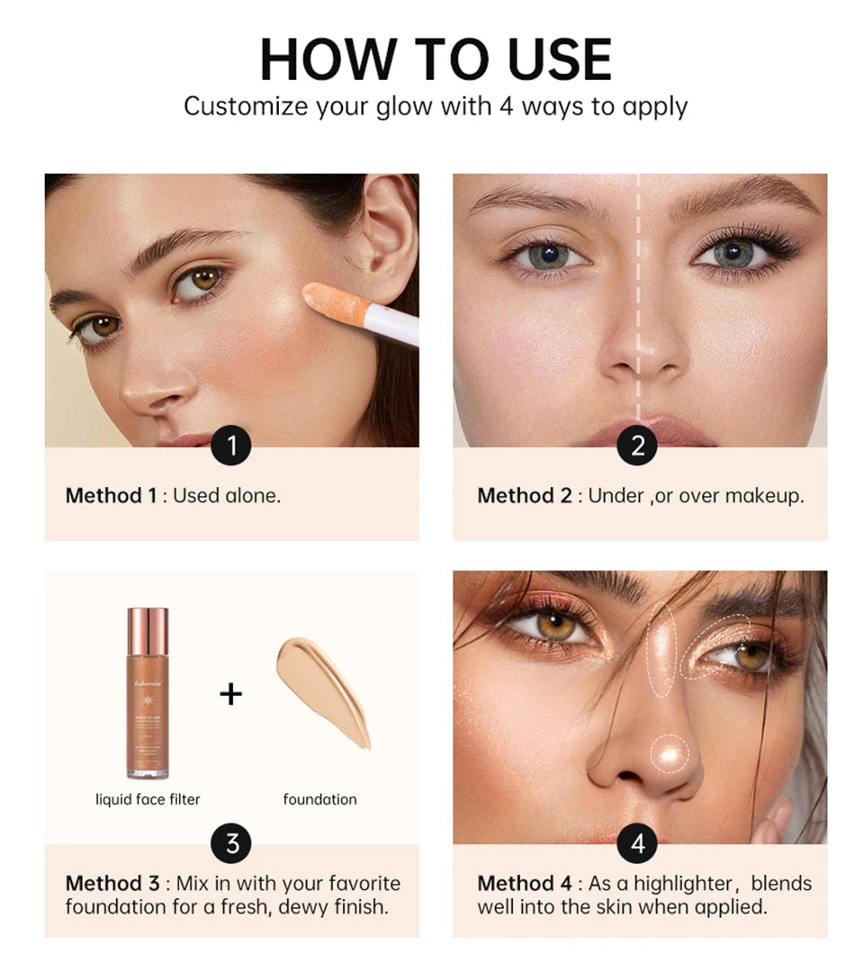 Liquid Illuminating Face Glow Highlighter Filter
