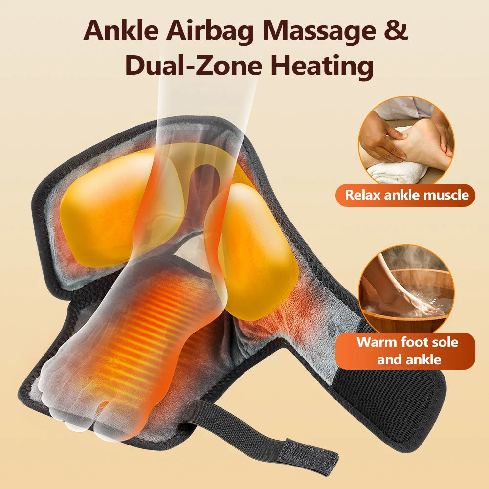 Heated Airbag Ankle Compression Massager