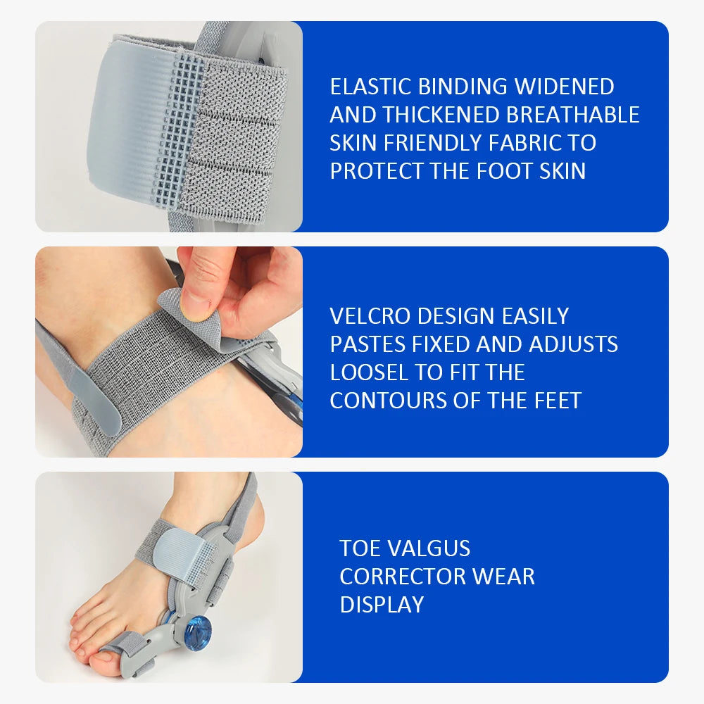 Adjustable Bunion Corrector and Big Toe Straightener