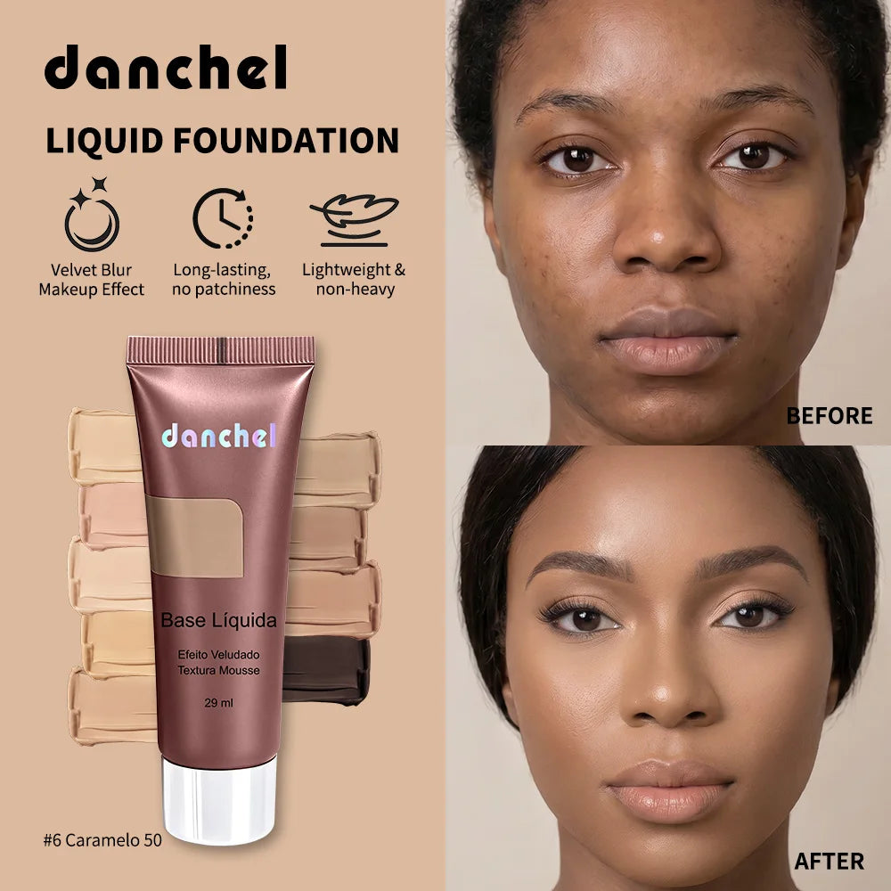Long-Lasting Velvet Matte Liquid Foundation