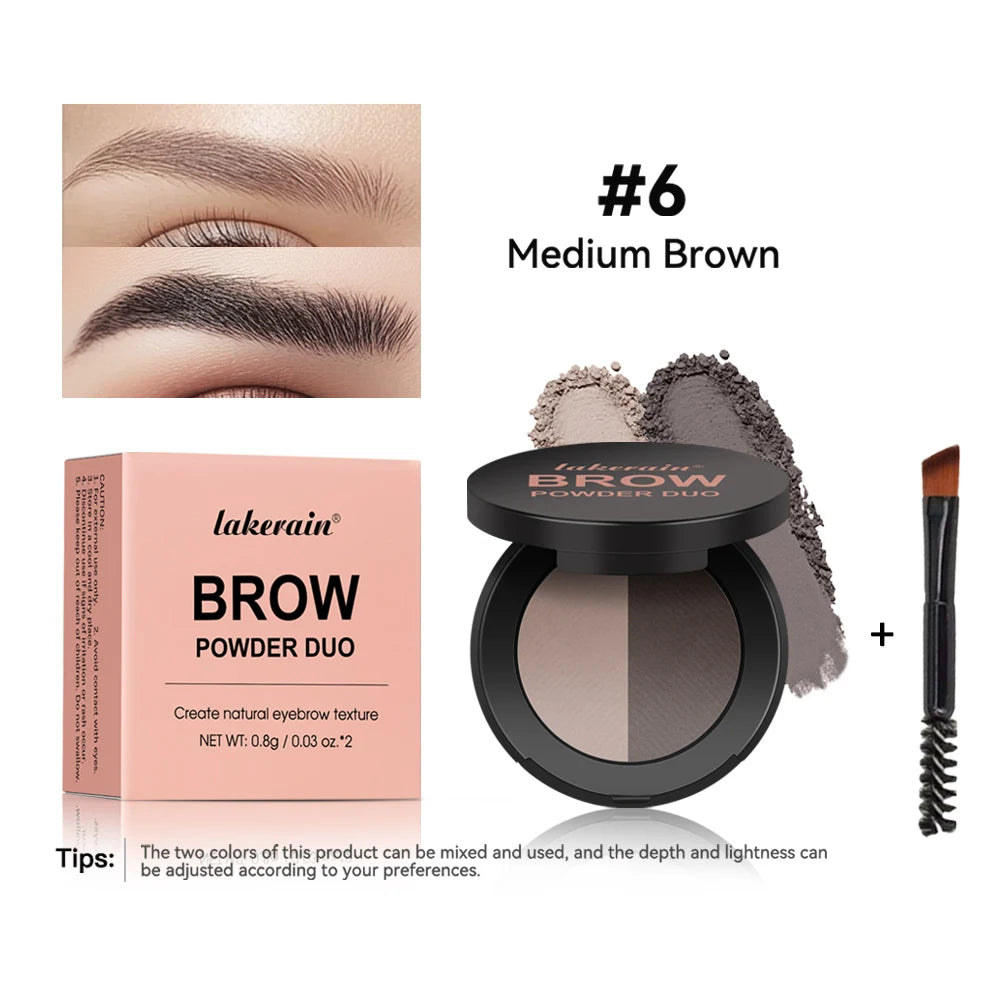 Dual-Tone Eyebrow Powder and Contour Palette - 27