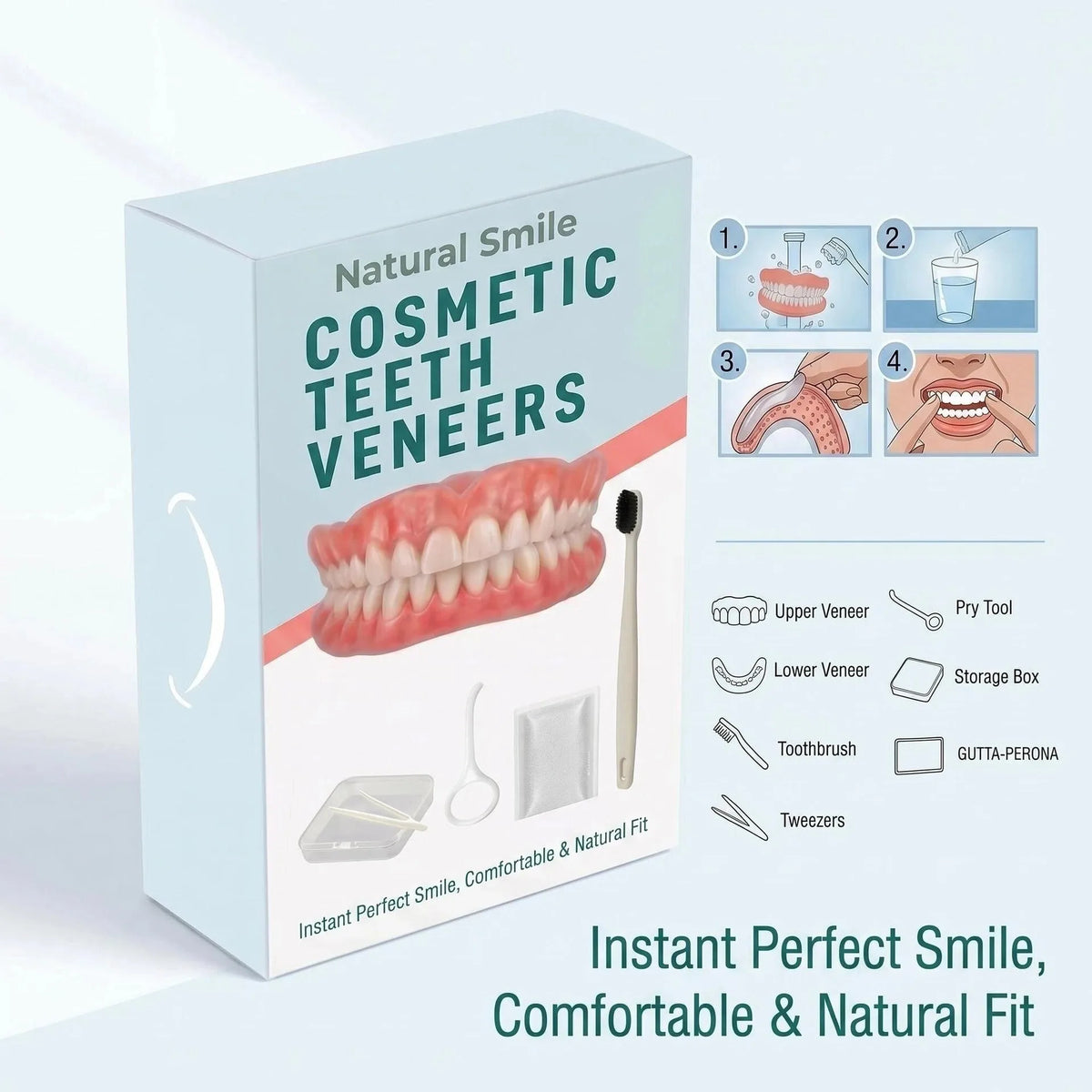 Silicone Full Dentures for Natural Smile and Oral Care