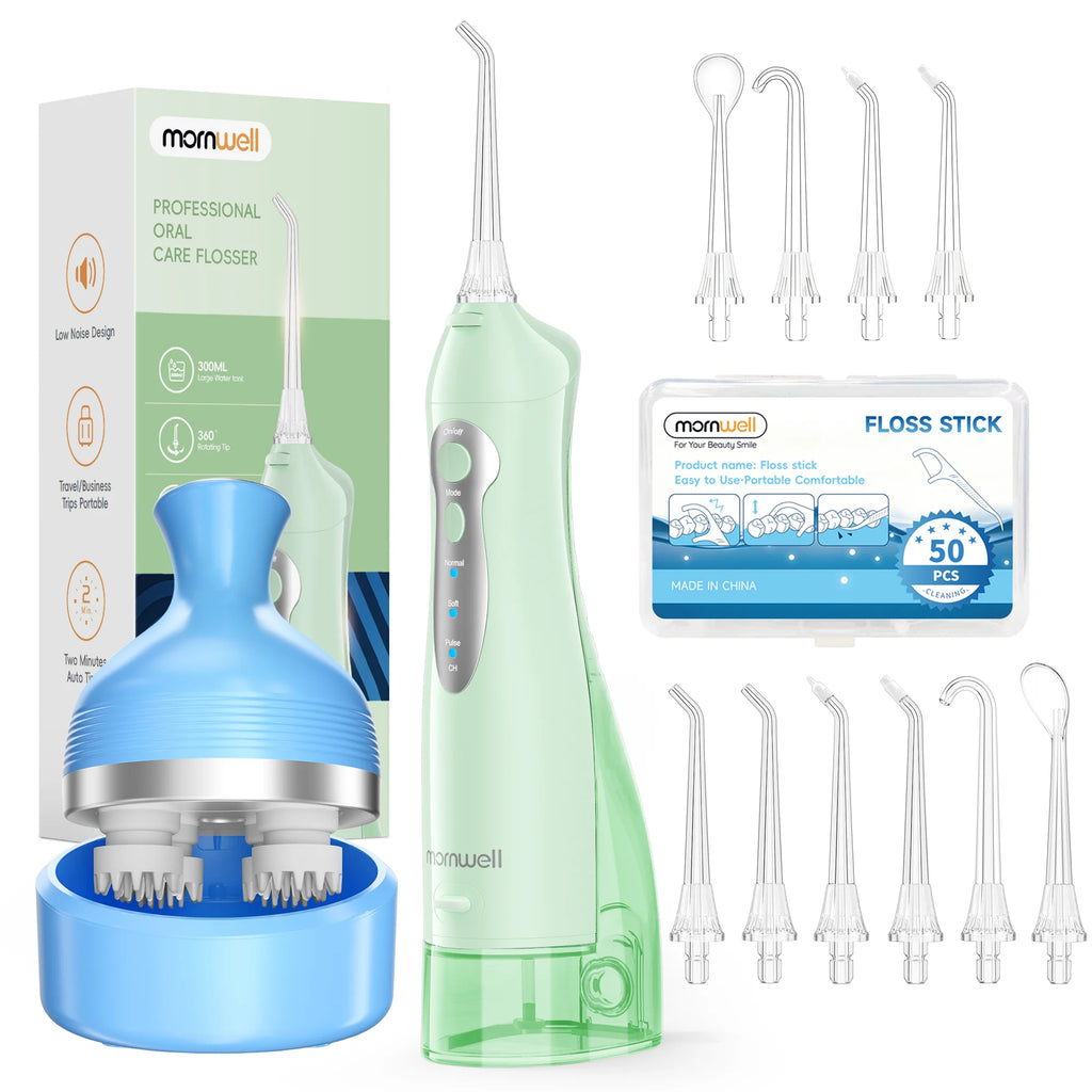 Portable Oral Irrigator and Electric Scalp Massager Set