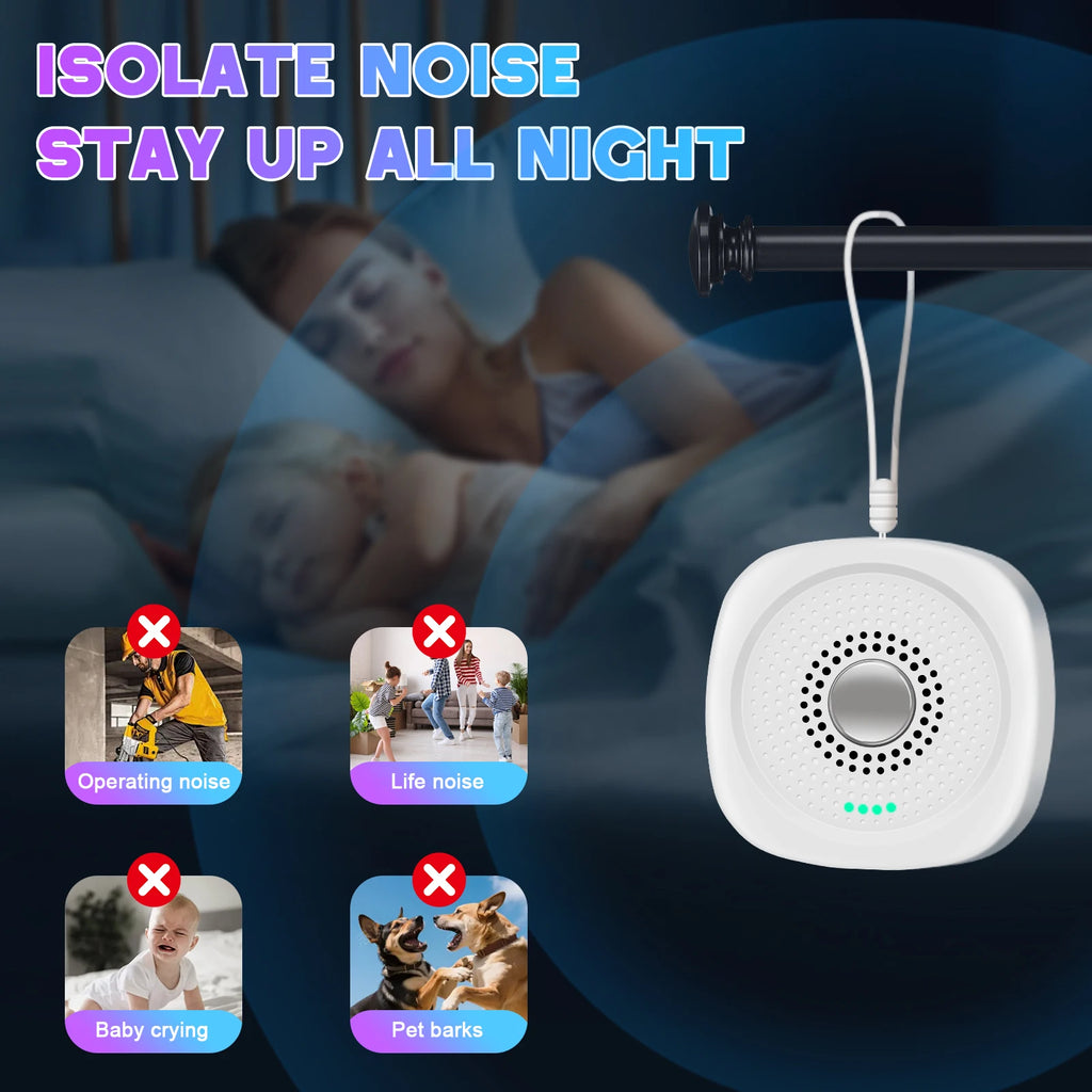 Portable White Noise Sound Machine for Sleep and Travel