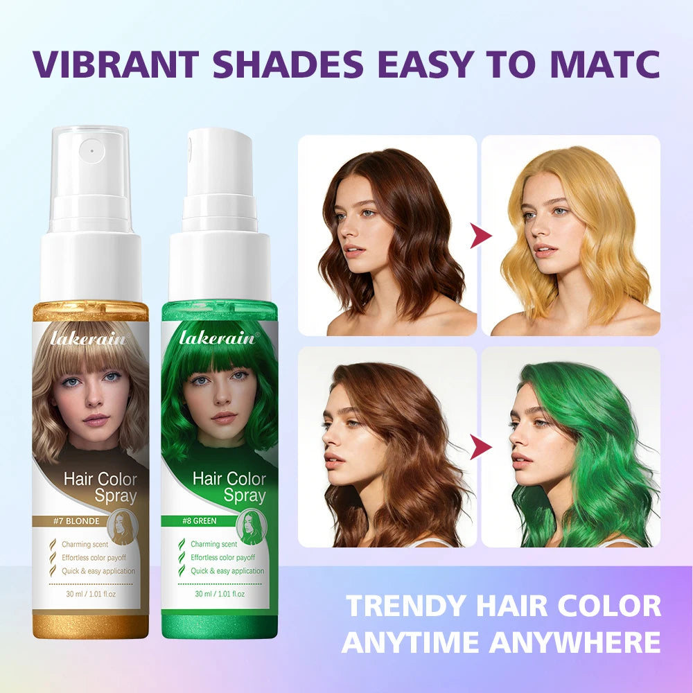 Temporary Washable Hair Color Spray for Parties and Styling