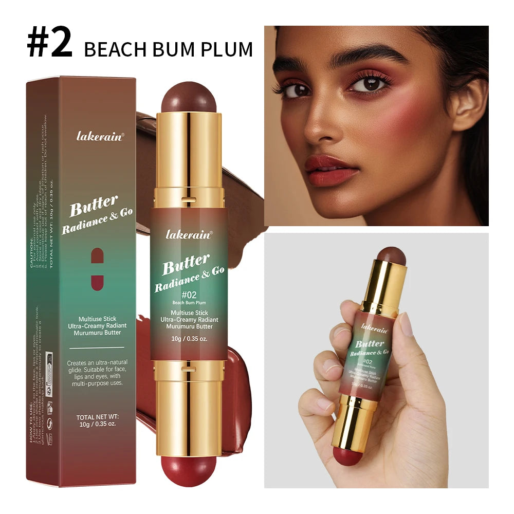 2-in-1 Dual Ended Bronzer and Blush Makeup Stick