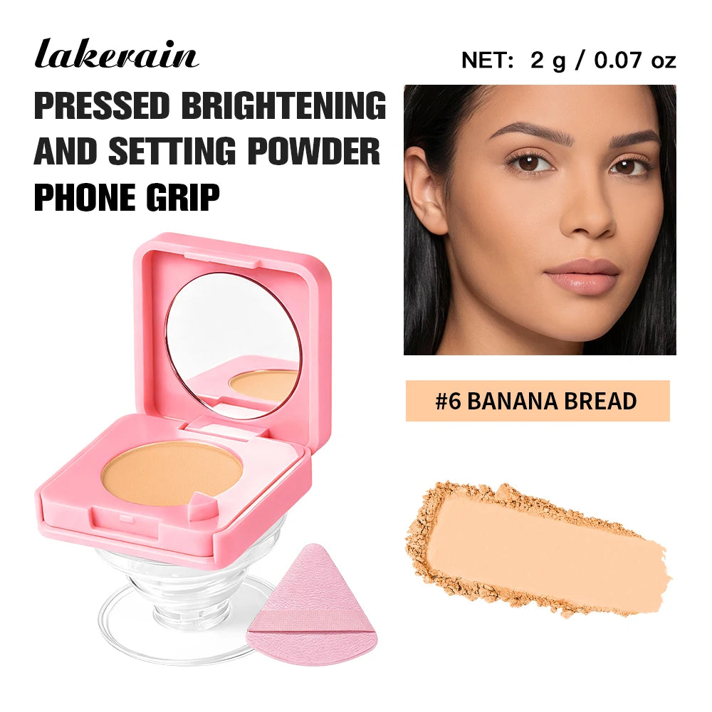 2-in-1 Oil-Control Pressed Setting Powder with Integrated Phone Grip