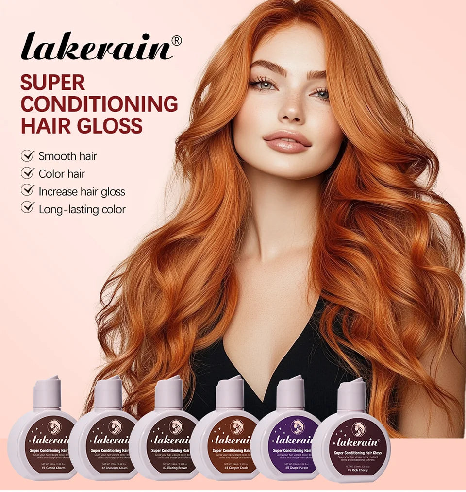 Conditioning Hair Gloss for Color Enhancement and Repair
