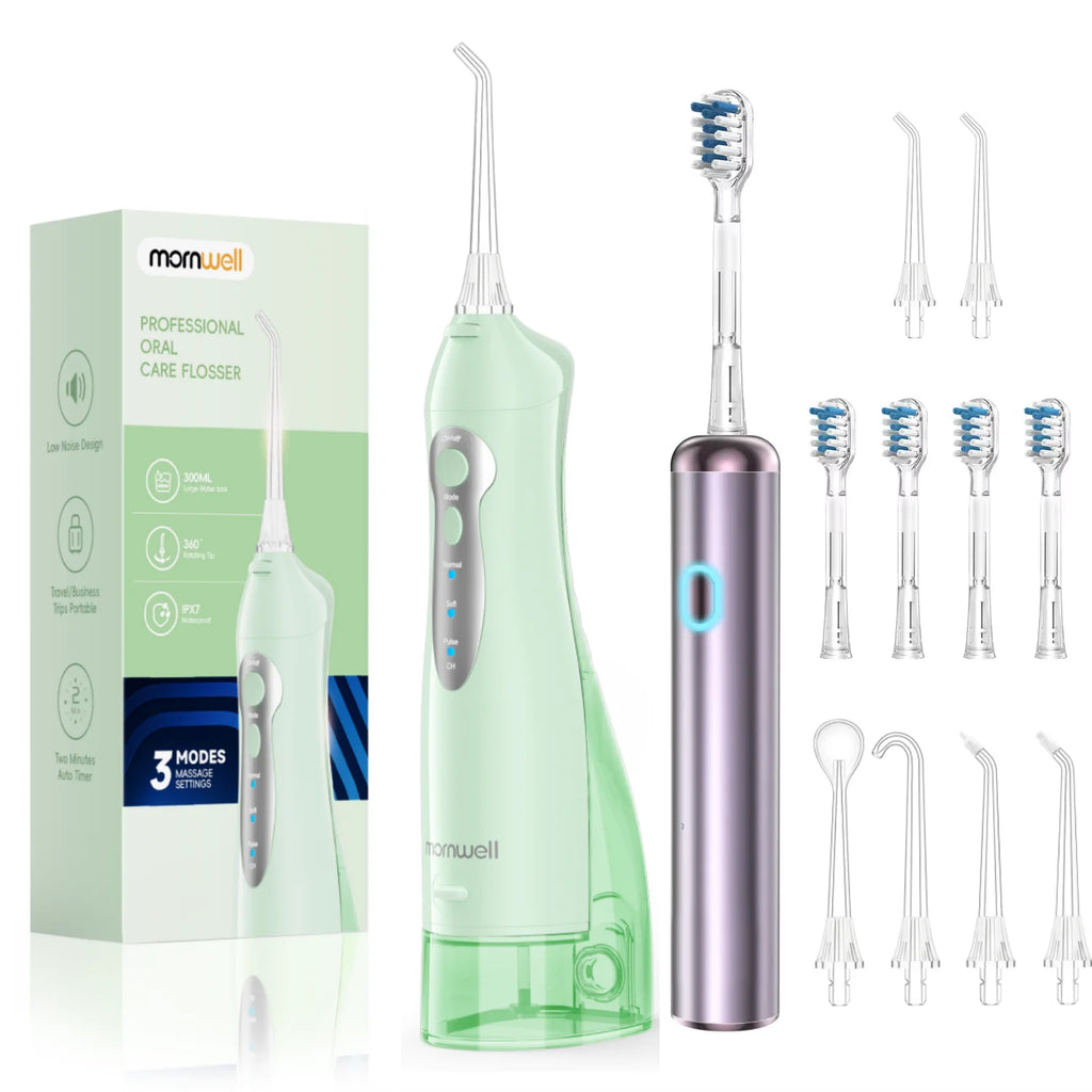 Portable Oral Irrigator and Electric Toothbrush Dental Care Set