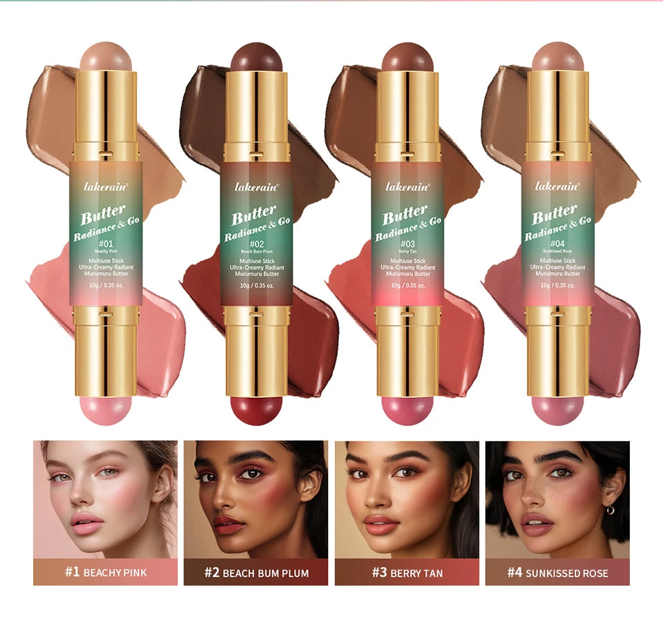 2-in-1 Dual Ended Bronzer and Blush Makeup Stick