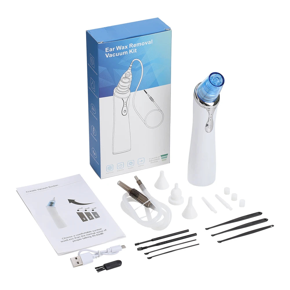 Electric 2-in-1 Baby Nasal Aspirator and Ear Wax Removal Kit