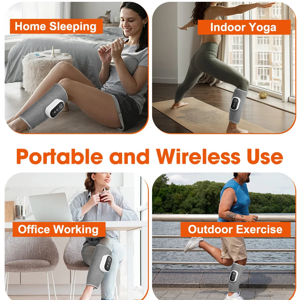 Wireless Air Pressure Calf Massager for Leg Pain and Fatigue Relief - 19