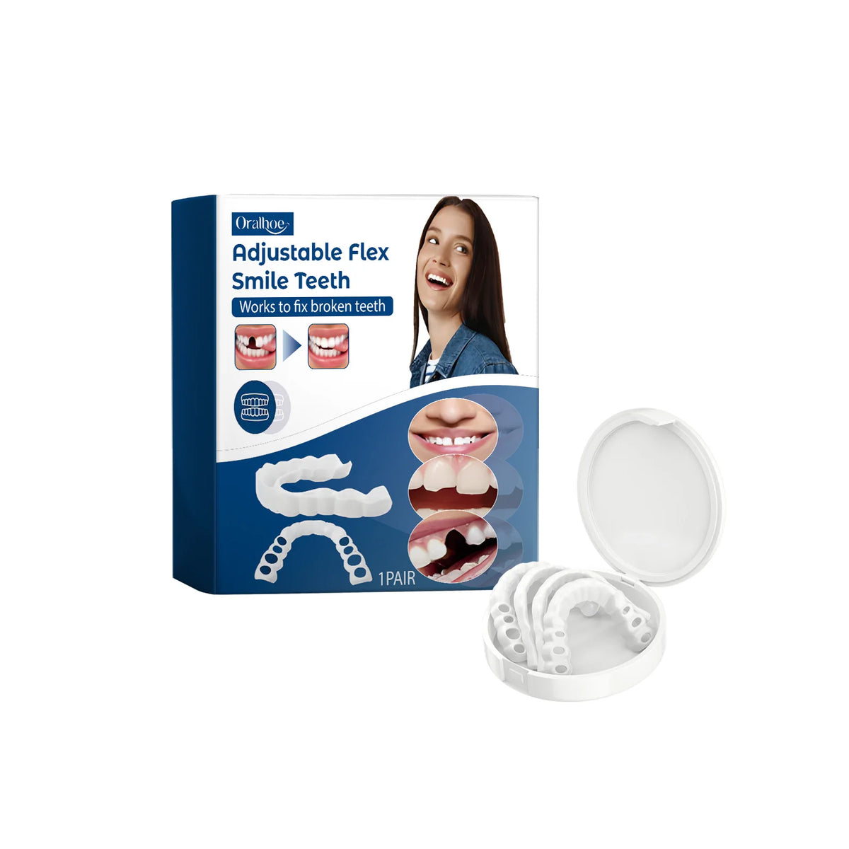 Adjustable Snap-On Dentures for Instant Smile Repair
