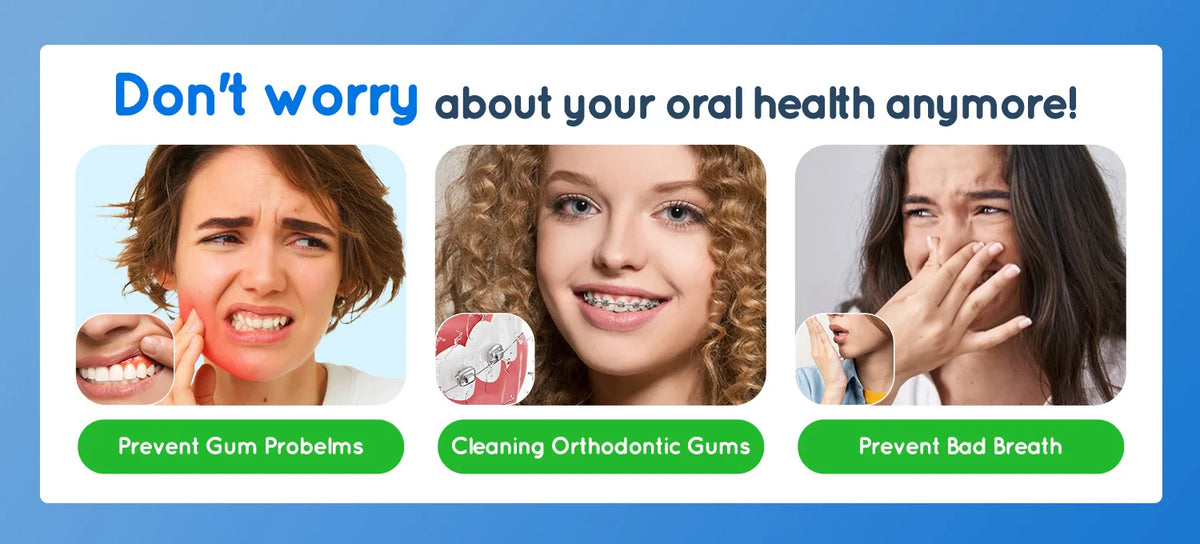 Electric Toothbrush and Water Flosser Oral Care Combo Set