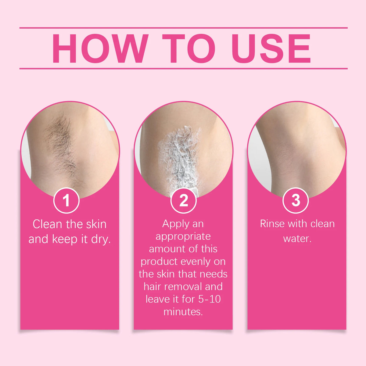 Painless Body Hair Removal Cream and Nourishing Aftercare Oil