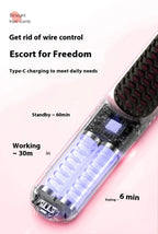 Fast-Heating Ionic Hair Straightening Brush for Frizz-Free Styling