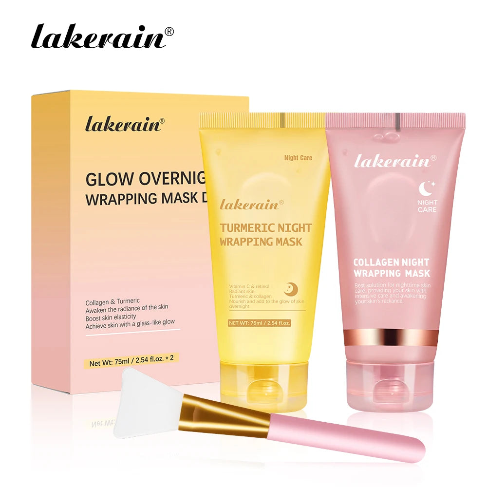Collagen and Turmeric Overnight Peel Off Facial Mask Duo - 35
