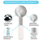 Stainless Steel Cooling Facial Globes for Puffiness and Wrinkles