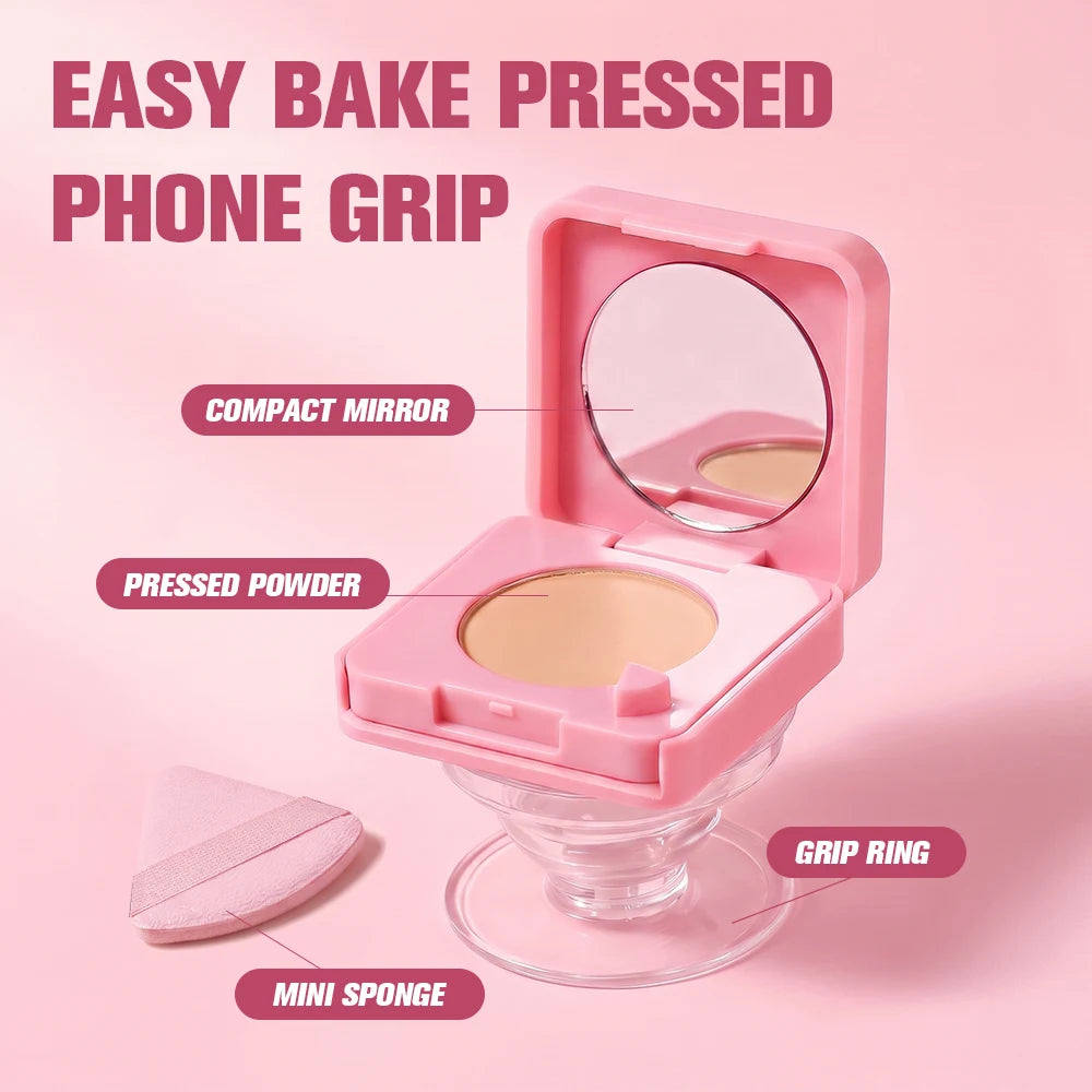 2-in-1 Oil-Control Pressed Setting Powder with Integrated Phone Grip - 4
