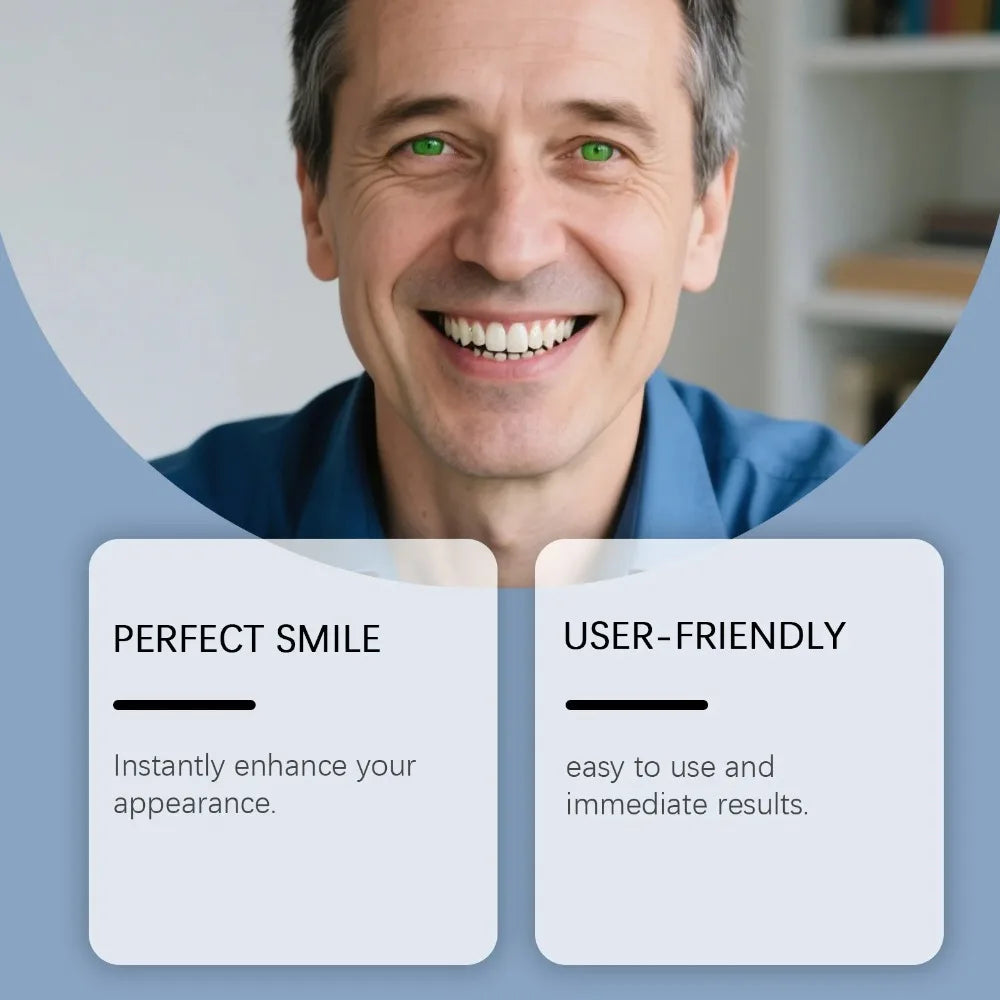 Comfortable Silicone Temporary Denture Kit for Natural Smile