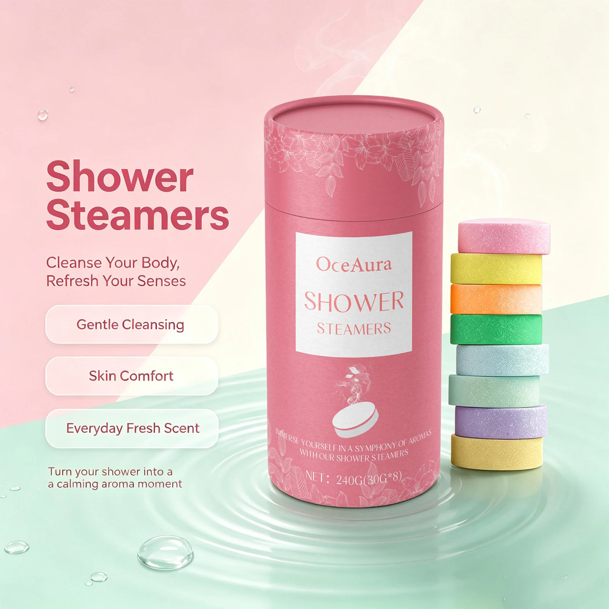 Aromatherapy Shower Steamers for Stress Relief and Relaxation