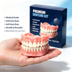 Custom Fit Moldable Silicone Denture Set for Instant Smile