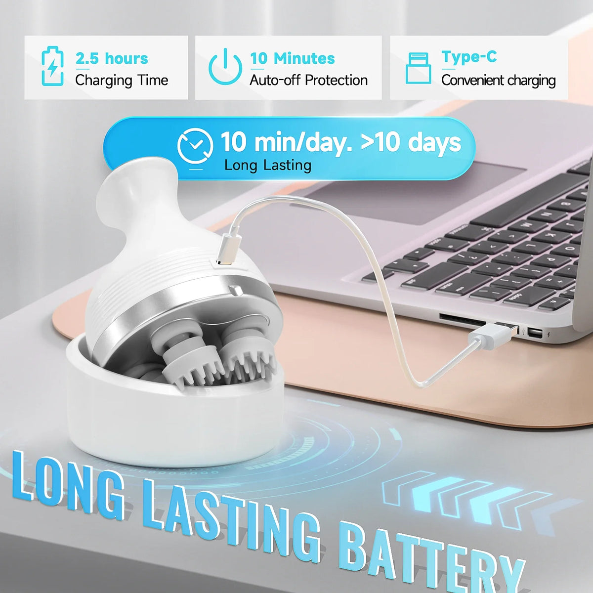Wireless Electric Scalp and Body Massager