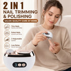 Electric 2-in-1 Nail Trimmer and Grinder with LED Display