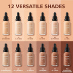 Matte Lightweight Liquid Foundation for Pore Minimizing & Oil Control