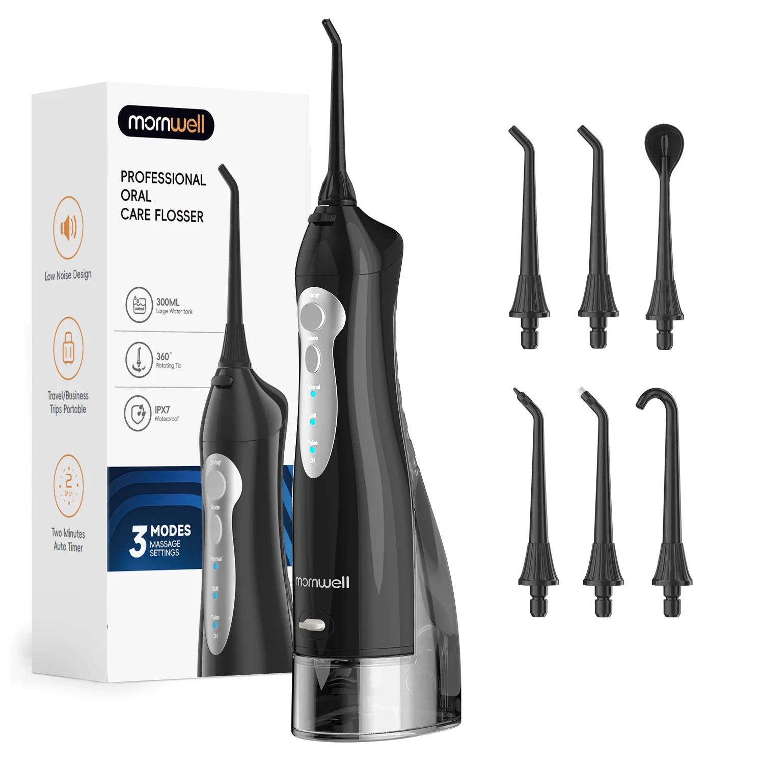 Portable Rechargeable Oral Water Flosser with 3 Cleaning Modes - 14