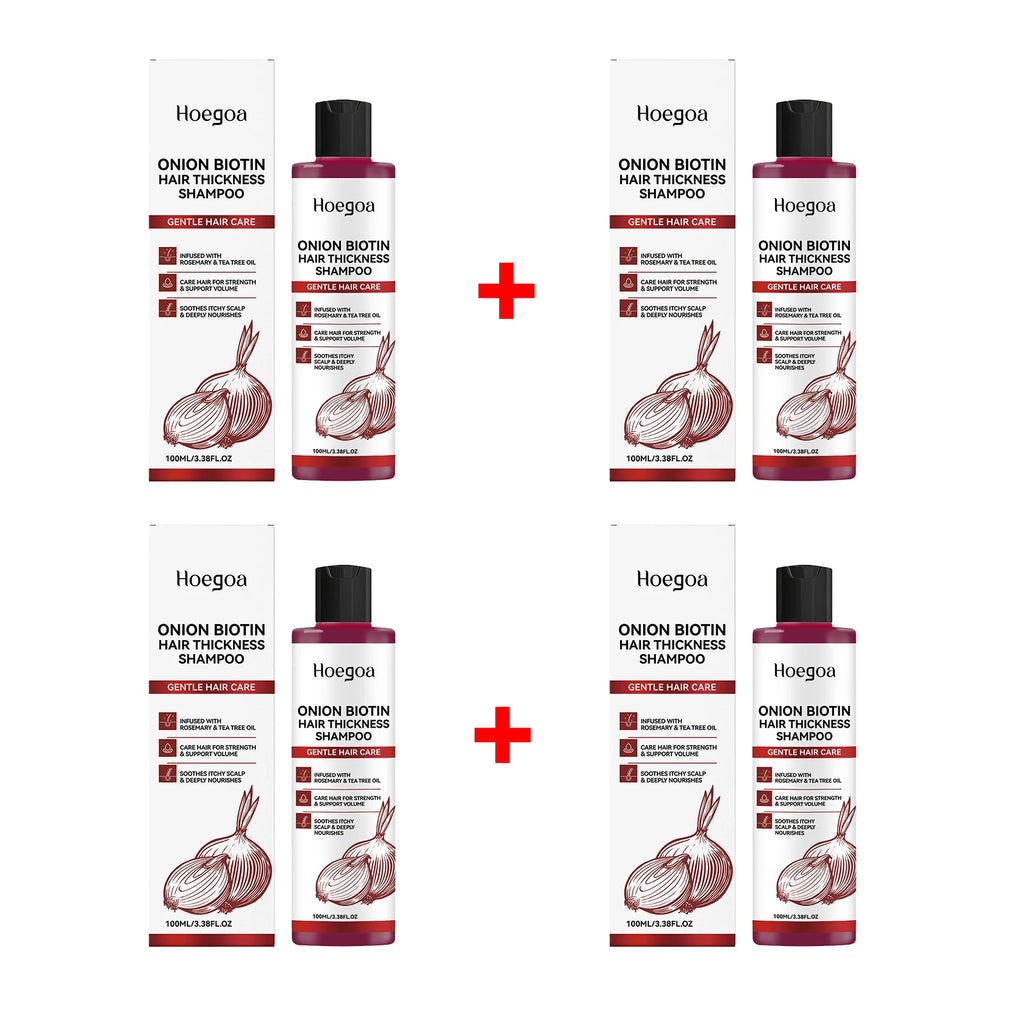 Onion Biotin Volumizing Shampoo for Hair Growth and Scalp Health