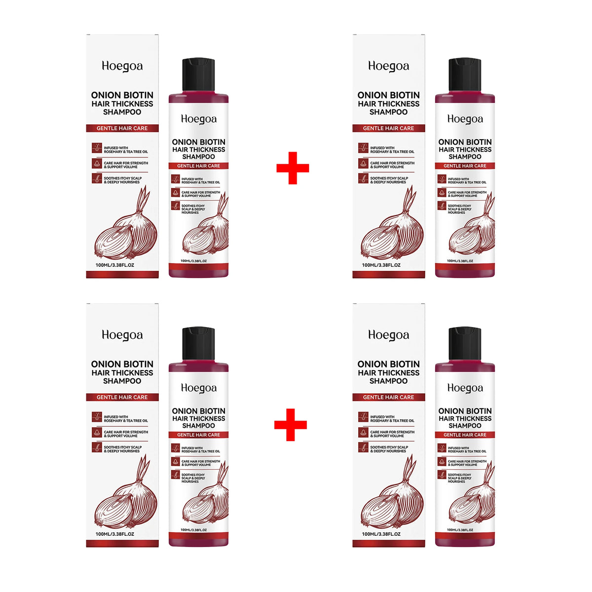 Onion Biotin Volumizing Shampoo for Hair Growth and Scalp Health
