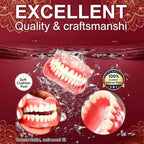Comfortable Silicone Full-Mouth Denture Set with Storage Case