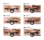 Dual-Tone Eyebrow Powder Palette with Grooming Brush