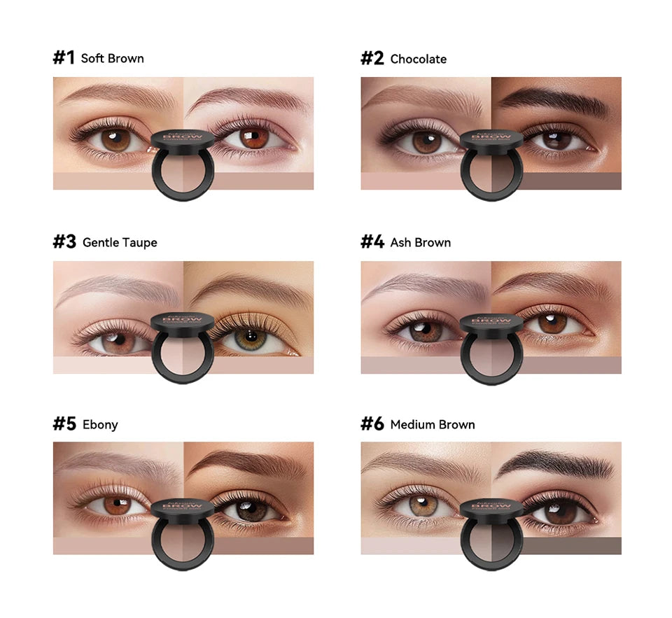 Dual-Tone Eyebrow Powder and Contour Palette - 10