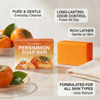 Natural Persimmon Extract Deodorizing Body Soap Bar